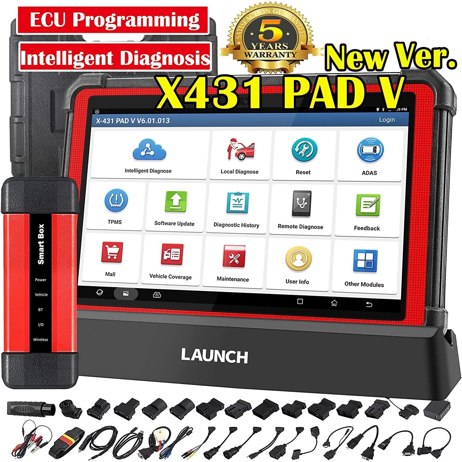 Launch X431 PRO Elite OBD2 Scanner Bidirectional Scan Tool with CANFD DOIP,  ECU Coding,Full System,32+ Resets,Key Program,VAG Guide Global Version