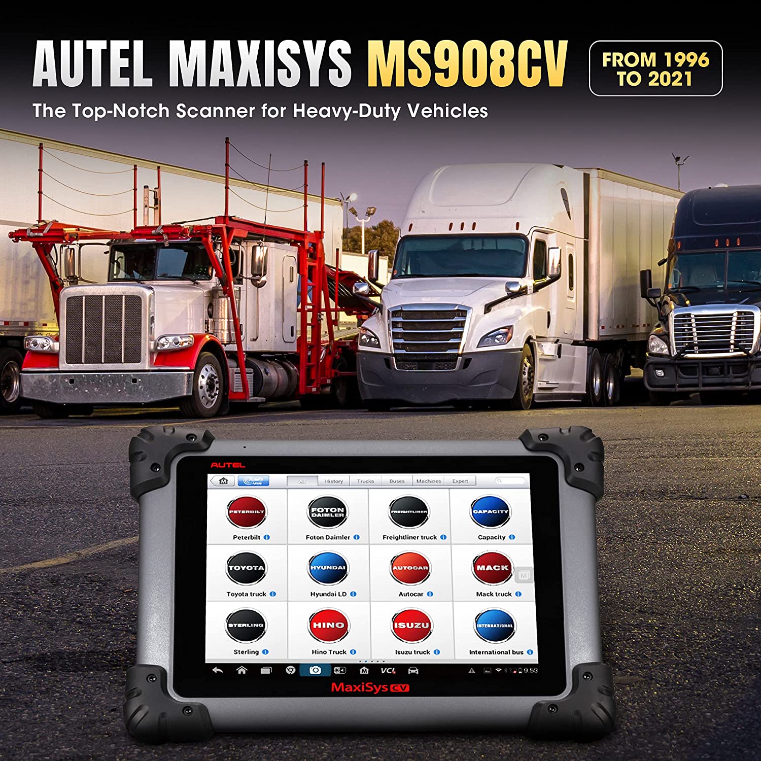 Autel MaxiSYS MS908CV II OBD2 Heavy Duty Diagnostic Scanner